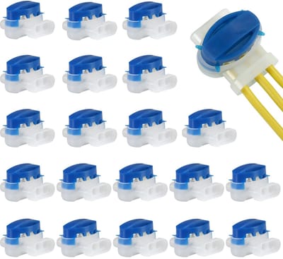 20 stuks - Gelconnector - Elektrische draadconnector - Model 314 - Waterdichte kabelklem - Geschikt voor robotmaaiers / irrigatietoepassingen / tuinen / buiten / auto's
