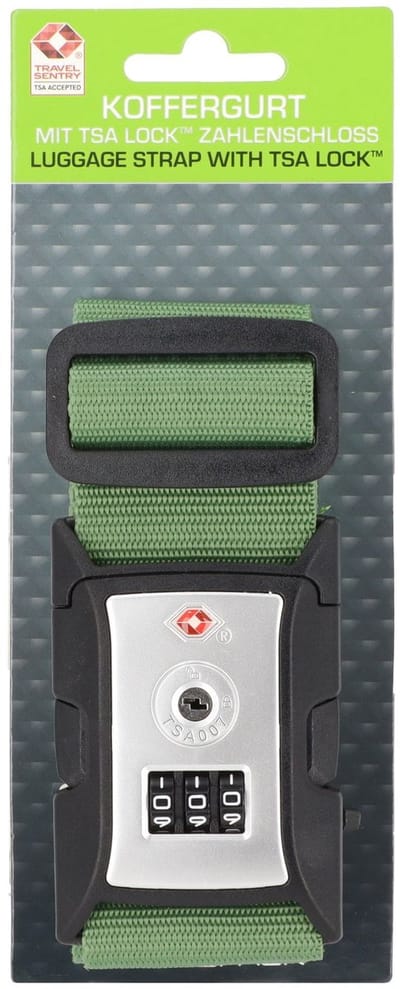 Worldpack Kofferriem Met TSA-slot Green