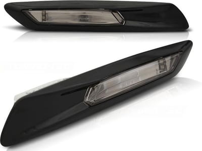 Zijkant knipperlichten BMW F10/F11 10-13 GLANZEND ZWART