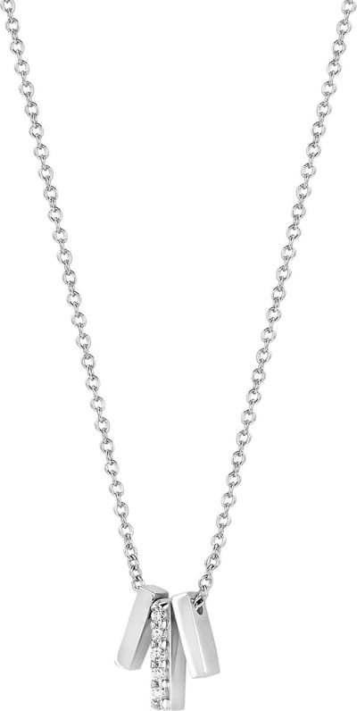Blush gouden ketting 3122WZI | zilverkleurig collier met hangertjes, verfijnde stijl en elegante look