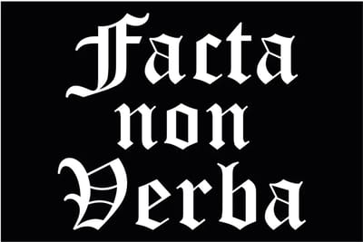 FR.KZK VLAG FACTA NON VERBA OLD ENGLISCH (120X80)