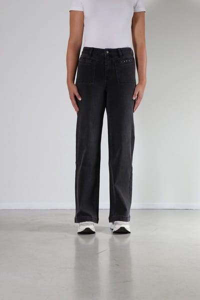 New Star - Broek Gina grey wide legs L31 - maat 31