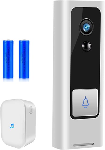 HD Video Deurbel - Slimme Camera - Huis Beveiligen - Draadloze Installatie - IP65 Waterdicht - Zwart