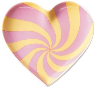 Sieraden Schaaltje | Swirly | Hart Roze / Geel | 9.5 cm | Amberblok schaaltje | Amuse | Nieuwe woning | Verhuisd | Woonaccessoires | Woonaccessoire | Decoratie | Decoratief | Deco | Vrienden | Moederdag | Vakantie | Sushi | Bonbons | Accessoires