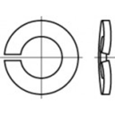 TOOLCRAFT 105805 Veerring Binnendiameter: 35.5 mm DIN 128 Verenstaal 25 stuk(s)
