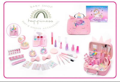 Make up set unicorn - kinder make up - set a make up koffer - cadeauset unicorn - make up - 23 delig - kinder make up - unicorn met unicorn tas - cadeau - feestdagen - verjaardag