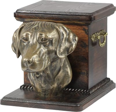 Elegante urn hond voor honden met beeldje van Rhodesian Ridgeback of African Lionhound