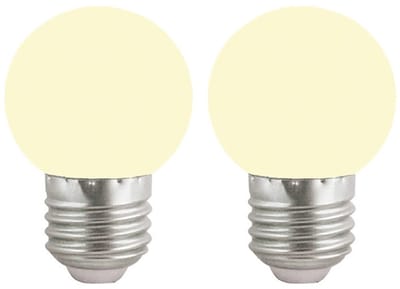 VITO LED Lamp G45 E27 - 2W (vervangt 15W) - 120lm - 2700K Warm Wit - 180-240V - Flikkervrij - Energiezuinig - 2 stuks