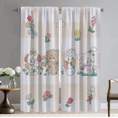 Mikko Anti-muggengordijnen voor Woonkamer Halloween Decoratie Verduisterend Gordijn Home Interieurgordijnen 2 Stuks Afscheiding W50xH70cmx2pcs-CL gray