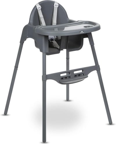 Meely 2-in-1-kinderstoel - om te vormen - vanaf 6 maanden - tot circa 3 jaar - tot 15 kg - Dark Grey