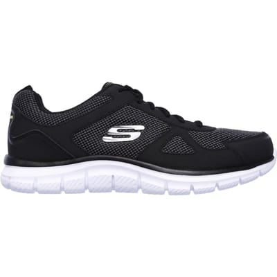 Skechers Track-Bucolo 52630-BKW, Mannen, Zwart, Trainingschoenen,Sportschoenen, maat: 45