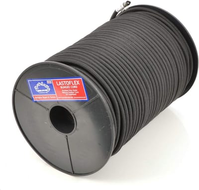 Sterk Elastisch Bungee Koord Zwart 8mm Vaarkwaliteit Touw 50 Meter