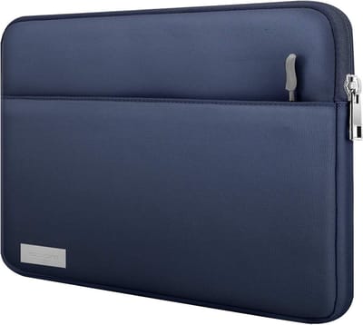 Tablethoes voor 11 Inch Tablets, Geschikt voor iPad Pro 11, iPad Air 3 en Galaxy Tab 10.1, Polyester met Opbergvak - Indigo