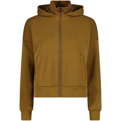 Dames capuchon sweatshirt met hoge ribgebreide kraag CMP