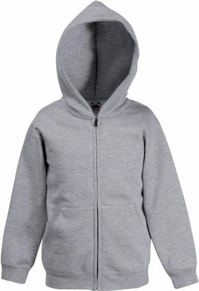 Grijs katoenmix vest met capuchon voor jongens 116 (5-6 jaar)