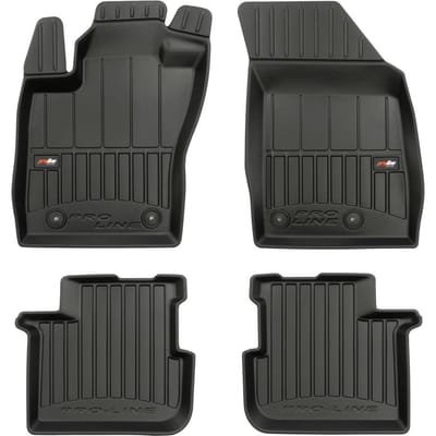 Frogum - No.77 - Automatten 3D - Geschikt voor FIAT TIPO (vanaf 2015) - Niet voor Sedan - 4-delig - TPE Rubber - Zwart
