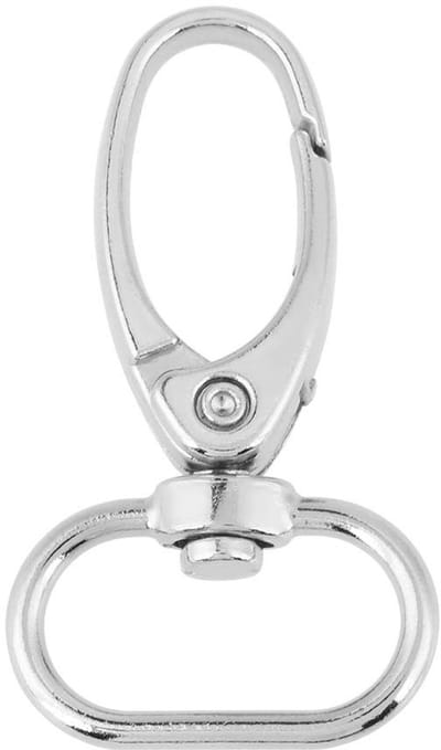Dailygoods- Karabijnhaken 20 Stuks - D-ring/Sleutelhanger - Zinklegering - 360° Rotatie - Doe-het-zelf Accessoires - Lichtgewicht - Sleutelhangerhaken