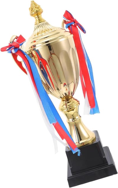 Gouden Trofee Beker - Winnaarsprijs Prijsbeker - Sportwedstrijden Vieren - Elegante Gouden Afwerking - 285 cm Hoog - Goud