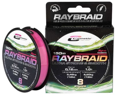 Cinnetic Raybraid Hi Vis Magnet Gevlochten Vislijn 150 M Blauw 0.120 mm
