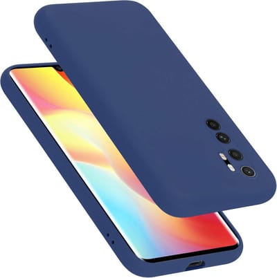Cadorabo Hoesje geschikt voor Xiaomi Mi NOTE 10 LITE in LIQUID BLAUW - Beschermhoes gemaakt van flexibel TPU silicone Case Cover