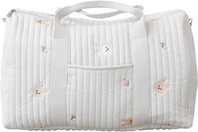 Luier Tas - Maternity Organizer - Baby Verzorging - Waterdicht Katoen - 48x28x24cm - Grijs