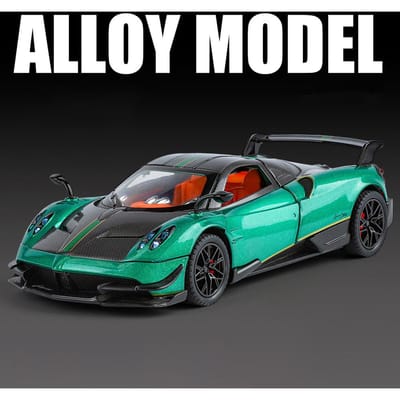 1:32 Pagani Huayra Bc Legering Sportmodel Diecast Metaal Raceauto Voertuigen Model Simulatie Geluid Licht Verzameling Kinder Speelgoed Cadeau