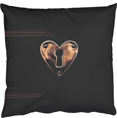 Sierkussens - Kussentjes Woonkamer - 50x50 cm - Bordeaux - Sleutelplaat - Hout - Deur