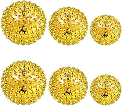 6 Massageballen voor Acupressuur - Therapie voor Pijnverlichting en Ontspanning - Compacte Formaat