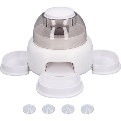 Huisdier traktatie dispenser speelgoed Interactief verveling verlichten Intelligentie training Kat Hond Langzame voederbak speelgoed L gray