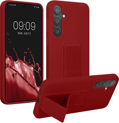 kwmobile back cover voor smartphone - geschikt voor Samsung Galaxy S24 Plus - 1x beschermhoesje van kunststof - In rabarber rood