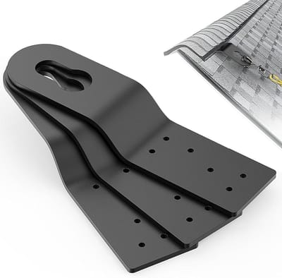 Dakanker Koppelingsclip - Valbeveiliging Ankers - Dakwerk Veiligheid - Roestbestendige Coating - 3 Stuks - Zwart