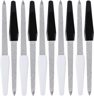 10x Professionele Nagelvijlen Set - Herbruikbare Metalen Vijl voor Manikuren Thuis & Salon
