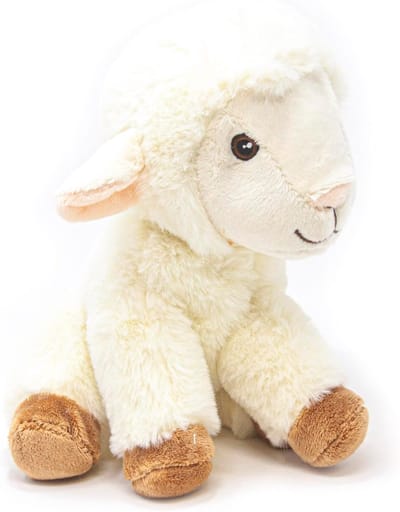Pluche Dier - Knuffel Schaap Lammetje - Spelen en Knuffelen - Zacht en Knuffelbaar Materiaal - 22 Centimeter