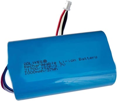 Oplaadbare 10000 mAh Li-ion Batterij voor 2K Solar Beveiligingscamera's - Vervangingsaccu
