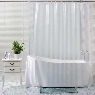 Ibenzoa® Transparante en Waterdichte Douchegordijn voor Brede Badkamers