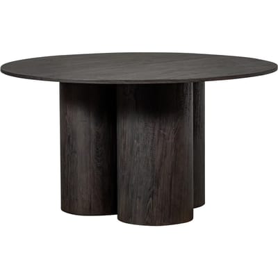 WOOOD Oona Eettafel - MDF - Donkerbruin - 75x140x140