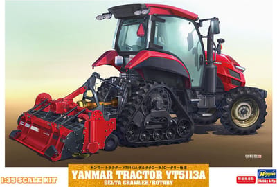 Hasegawa Modelbouwpakket Landbouwvoertuigen - 66107 Yanmar Tractor YT5113A Vertikutierer Plastic - 1:35 - Modelbouw