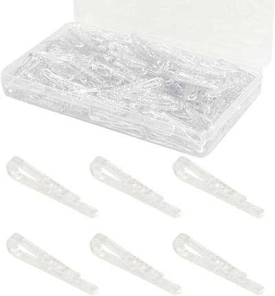300 Stuks Transparante Kledingknijpers U-vormige Krokodillenclips voor Kleding, Sokken en Dekens