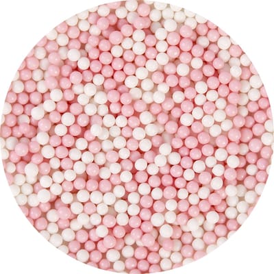 BrandNewCake® Zachte Parels Roze/Wit 500gr - Sprinkles - Strooisel - Taartdecoratie