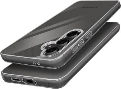 Mayaxess, Zacht Siliconegeval Geschikt voor Samsung Galaxy-Melkweg S24 FE, Transparant