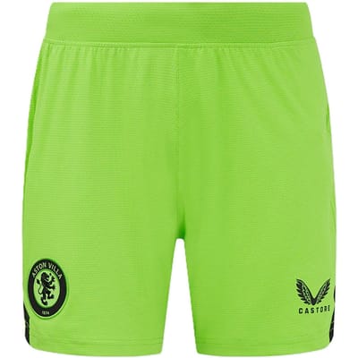Castore Dames/Dames Aston Villa FC keepershort (Groen/Kaviaar)