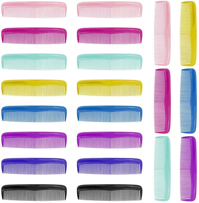 Dailygoods- Haarkam Mini - 24 Stuks - Draagbaar - Lichtgewicht - Duurzaam Plastic - Geschikt voor Haarstyling - Haarborstel