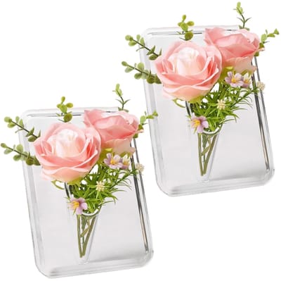 Dailygoods- Acryl Vaas - Creatieve Kunst Vazen - Modern Elegant - Bloemendecoratie - Compact Ontwerp - Ideaal voor Kantoor en Thuis - Bloemenvase