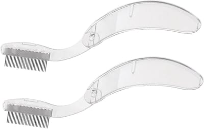 Opvouwbare Wenkbrauwkam - Wimperborstel Spoolie Borstel - Wimpers en Wenkbrauwen Verzorgen - Veilig PP en Roestvrij Staal