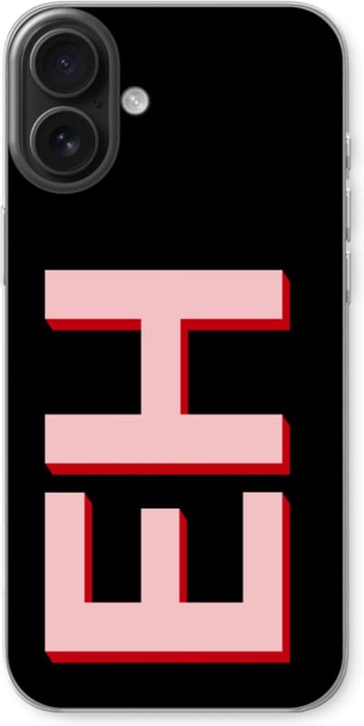 Gepersonaliseerd - Case Company® - Hoesje geschikt voor iPhone 16 Plus hoesje - Monogram - Soft Cover Telefoonhoesje - Bescherming aan alle Kanten en Schermrand