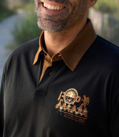 ATLAS FOR MEN - Polo met lange mouwen Colorado - Heren - Verkrijgbaar in grote maten - M