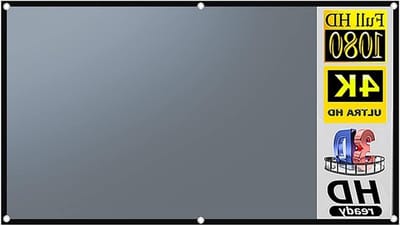 Projectiescherm - Projector scherm - Thuisbioscoop creëren - Kreukvrij polyester - 100 120 inch - Wit