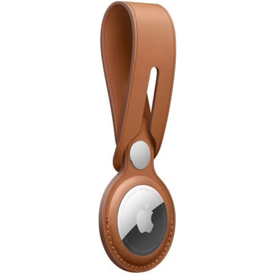 Leather Loop voor de Apple AirTag - Saddle Brown