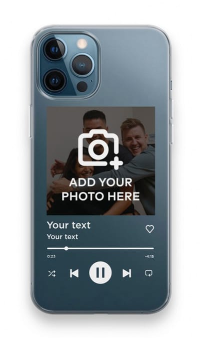 Gepersonaliseerd - Case Company® - Hoesje geschikt voor iPhone 12 Pro hoesje - Music Player - Soft Cover Telefoonhoesje - Bescherming aan alle Kanten en Schermrand