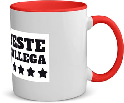 Akyol - beste collega koffiemok - theemok - rood - Beste collega - teamgenoot - cadeau - 350 ML inhoud